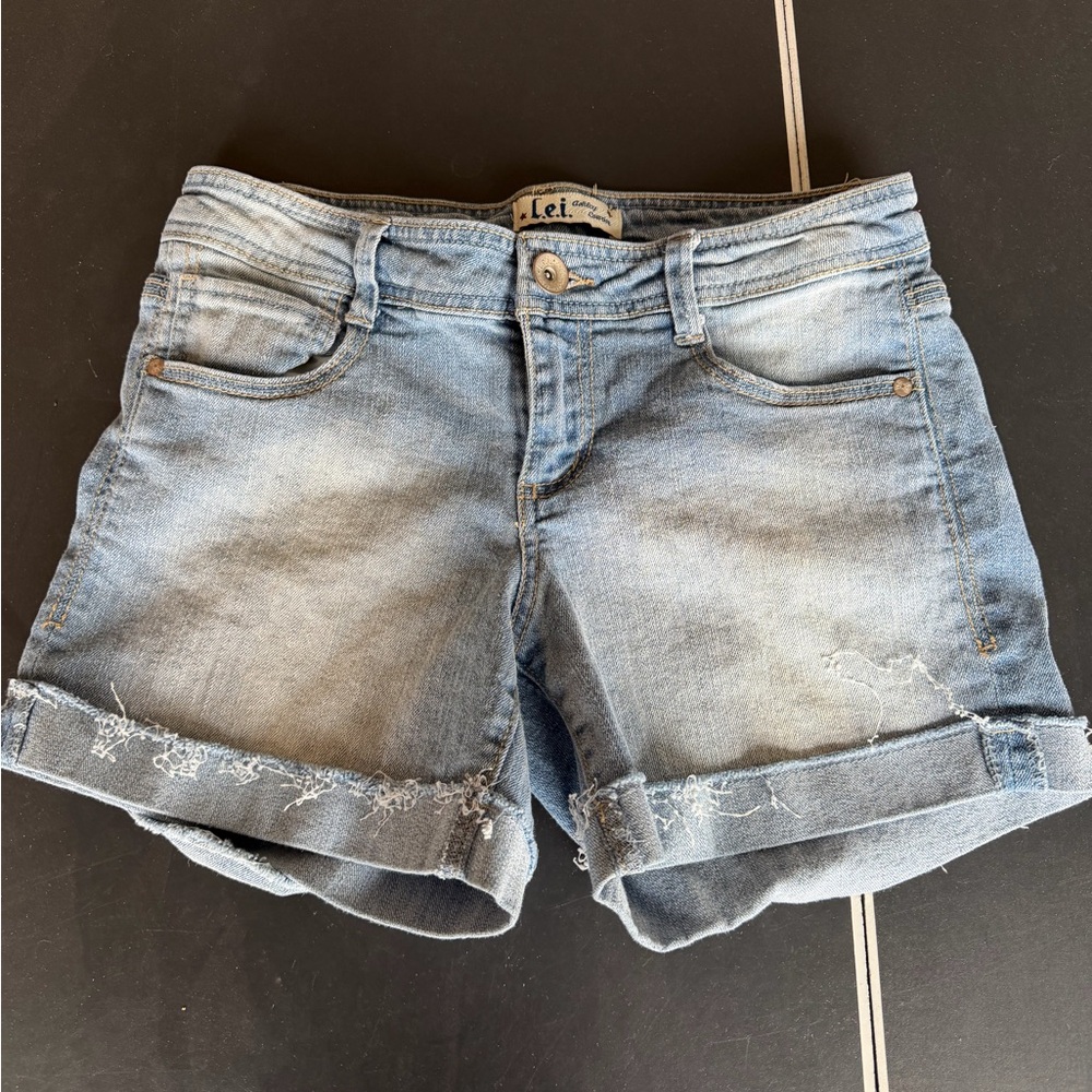 Lei Women's Light Blue Jean Shorts